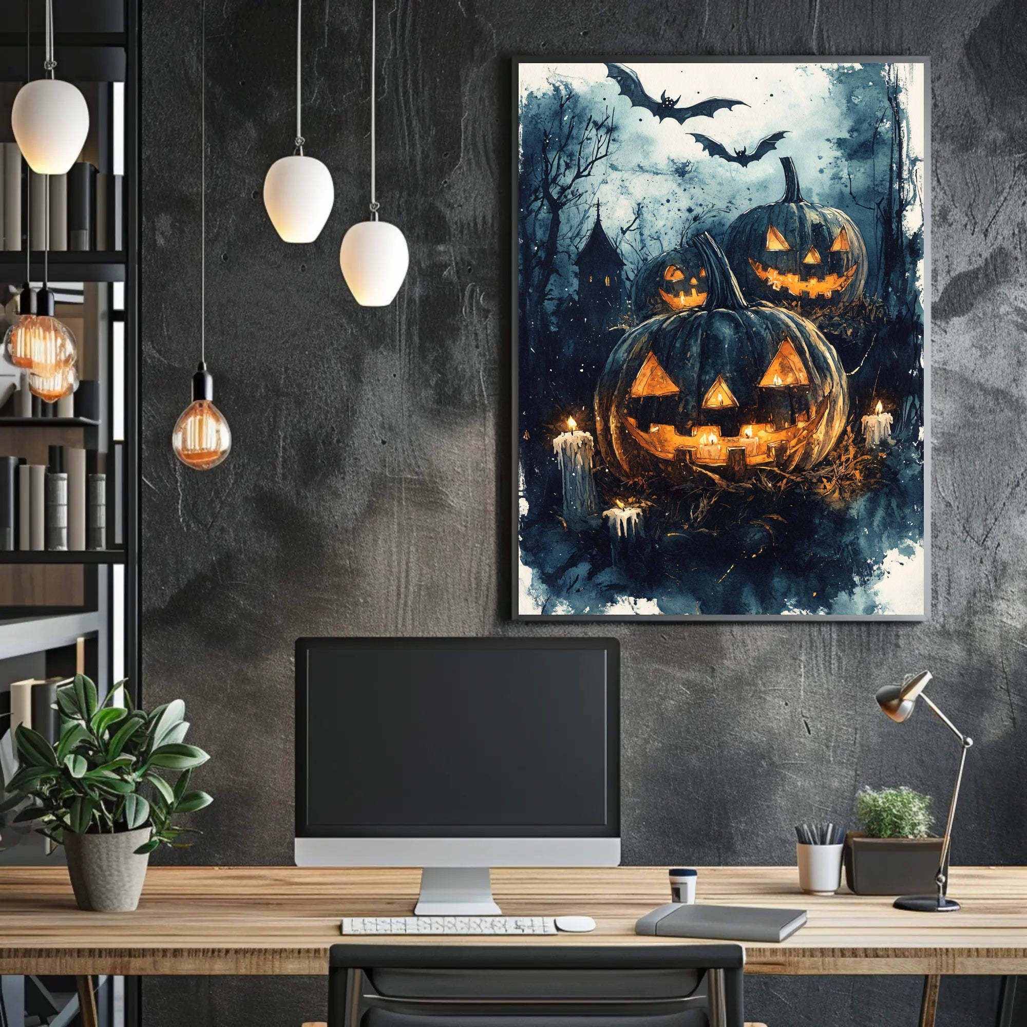 Haunted Halloween Night Poster