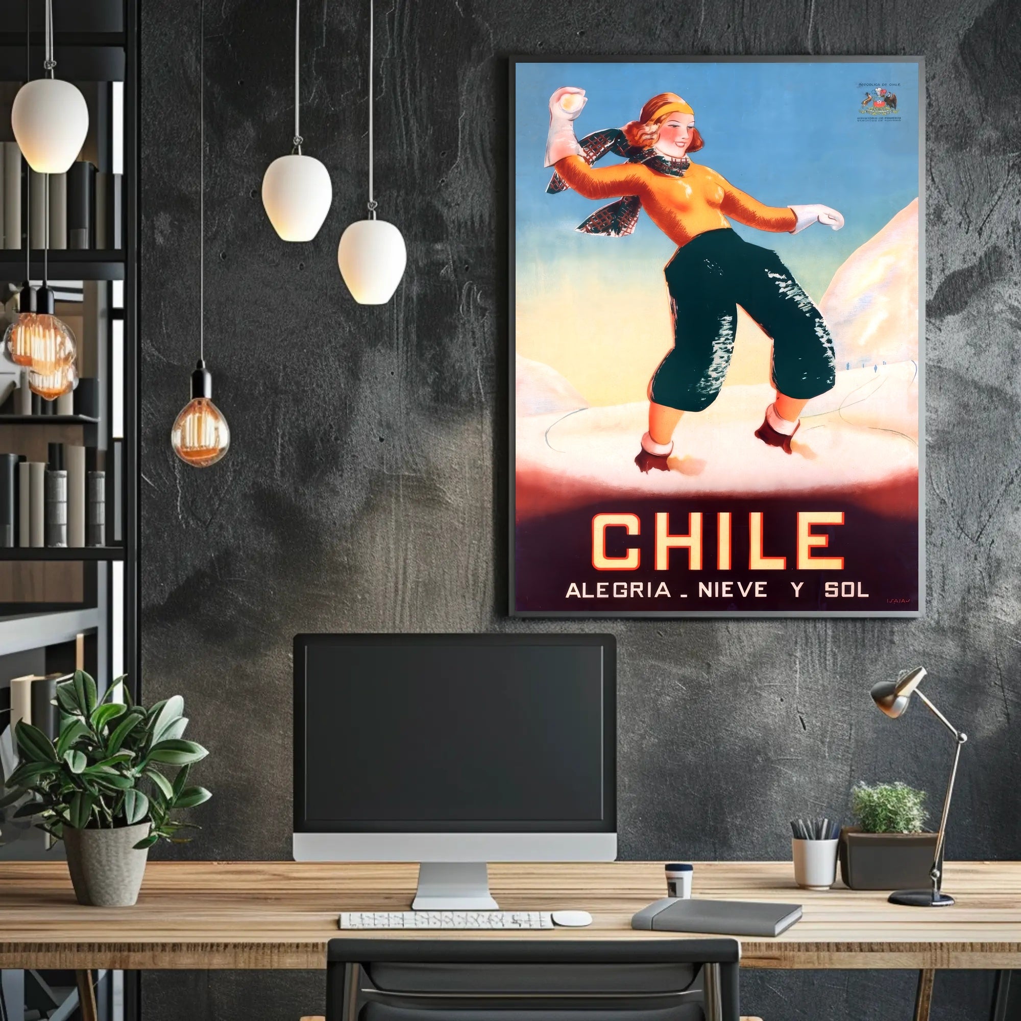 Chile: Joy, Snow, and Sun Poster PosterGoat