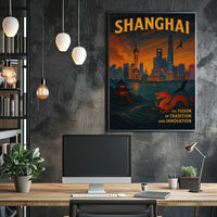 Shanghai The Fusion Of Tradition And Poster