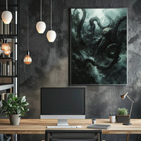 Kraken Unleashed: Epic Sea Creature Poster Art PosterGoat