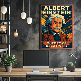Albert Einstein Theory Of Relativity Poster