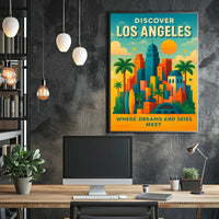 Discover Los Angeles Wall Art Print PosterGoat