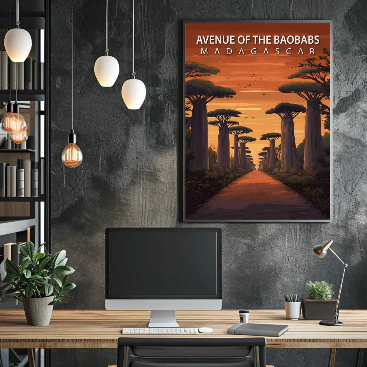 Avenue of the Baobabs Madagascar Poster