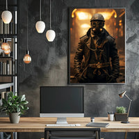 Steampunk Adventure Vintage Industrial Futuristic Sci-Fi Poster
