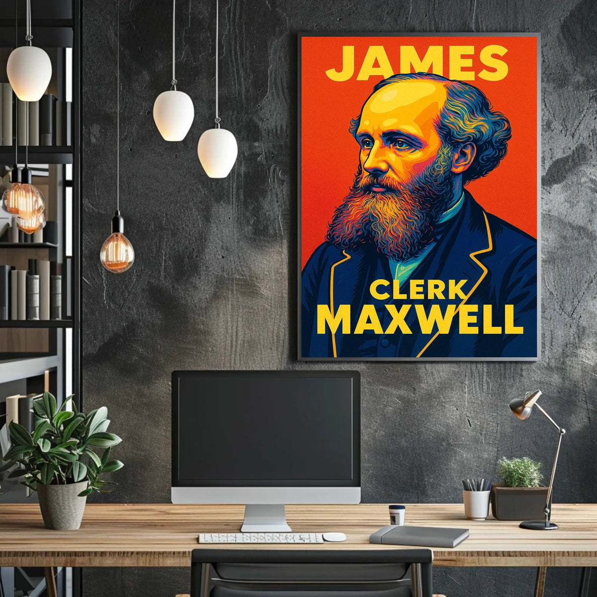 James Clerk Maxwell Poster