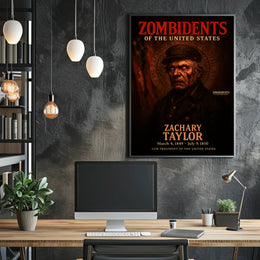 Zachary Taylor 12th President of the United States Zombidents Poster Series