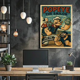 Vintage Sailor Adventure Retro Pop Culture Poster