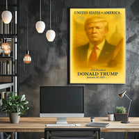Donald Trump 47th President of the United States Vintage Watercolor Poster