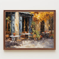 Charming Café Terrace Poster
