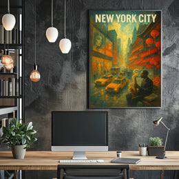 New York City Jazz Vibes Poster