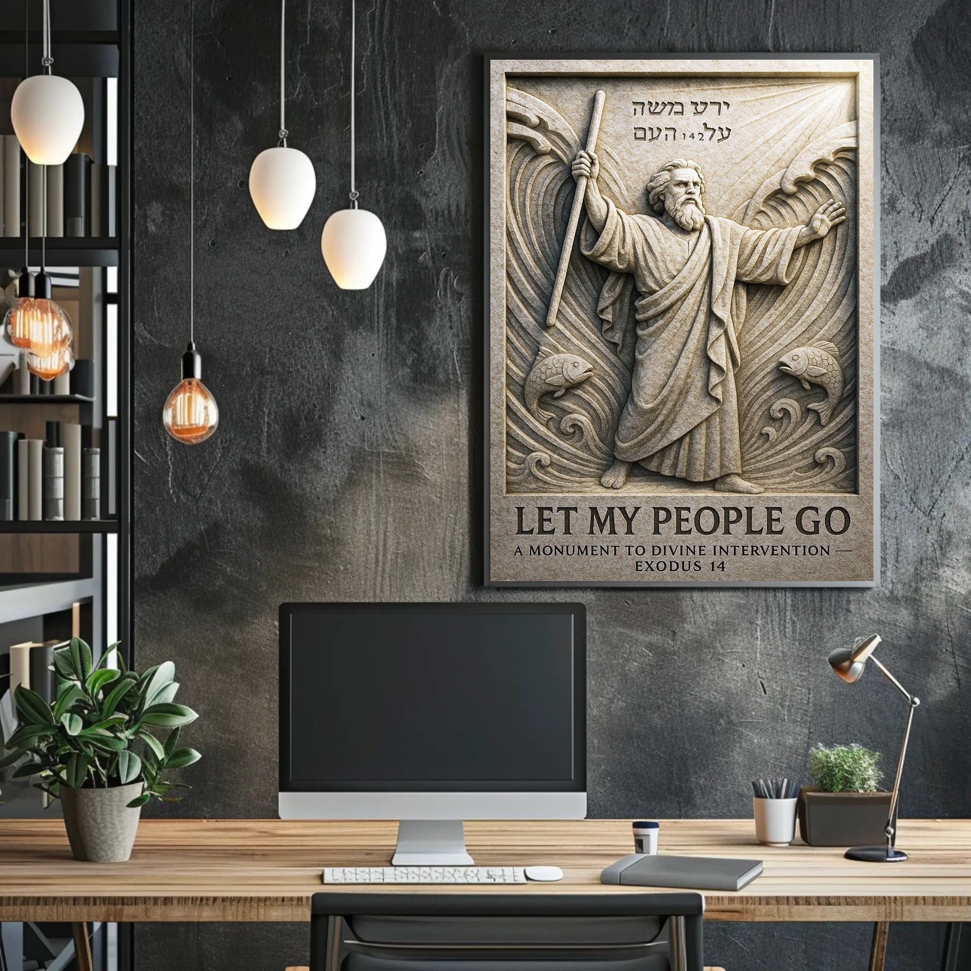 Let My People Go A Monument to Divine Intervention Poster PosterGoat