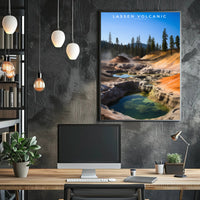 Lassen Volcanic National Park Travel Poster