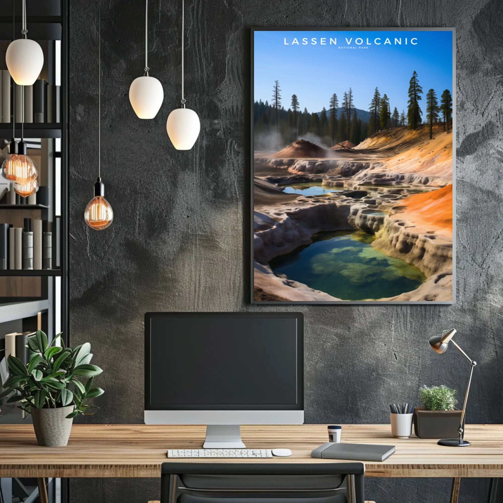 Lassen Volcanic National Park Travel Poster