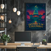 District of Columbia A Glowing Dreamscape Poster