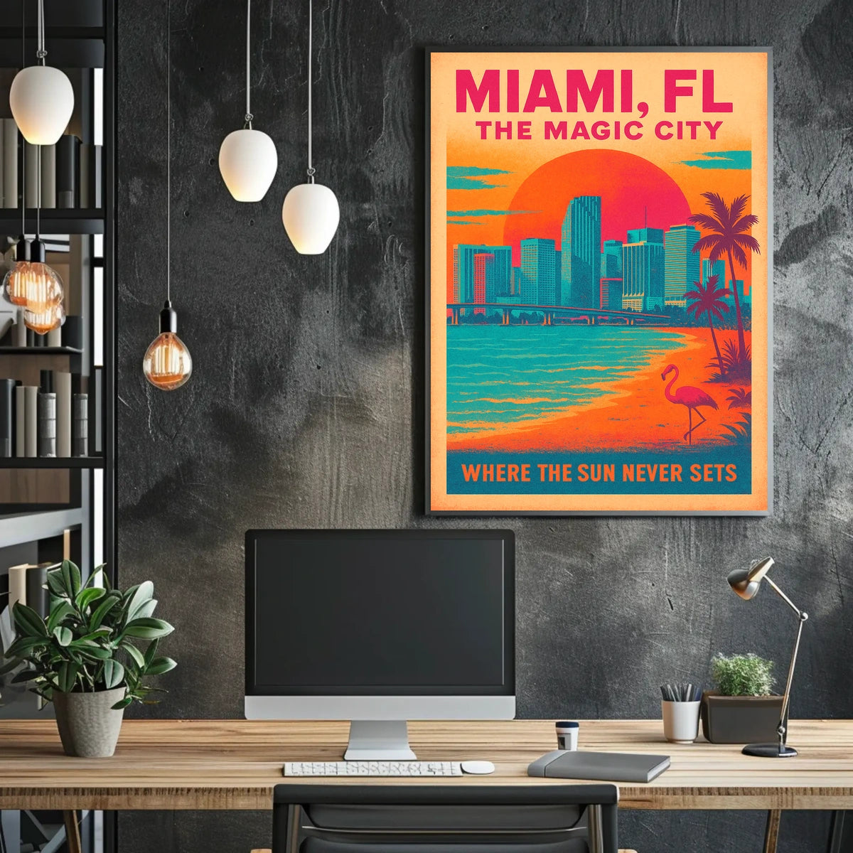 Miami, FL The Magic City Poster