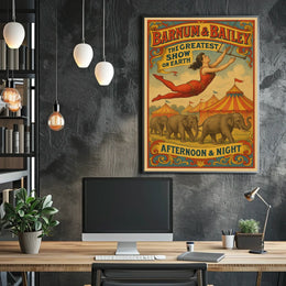Barnum Bailey The Greatest Show on Earth Poster