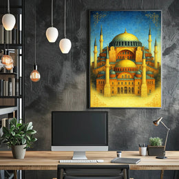 Majestic Architecture of Hagia Sophia Poster PosterGoat