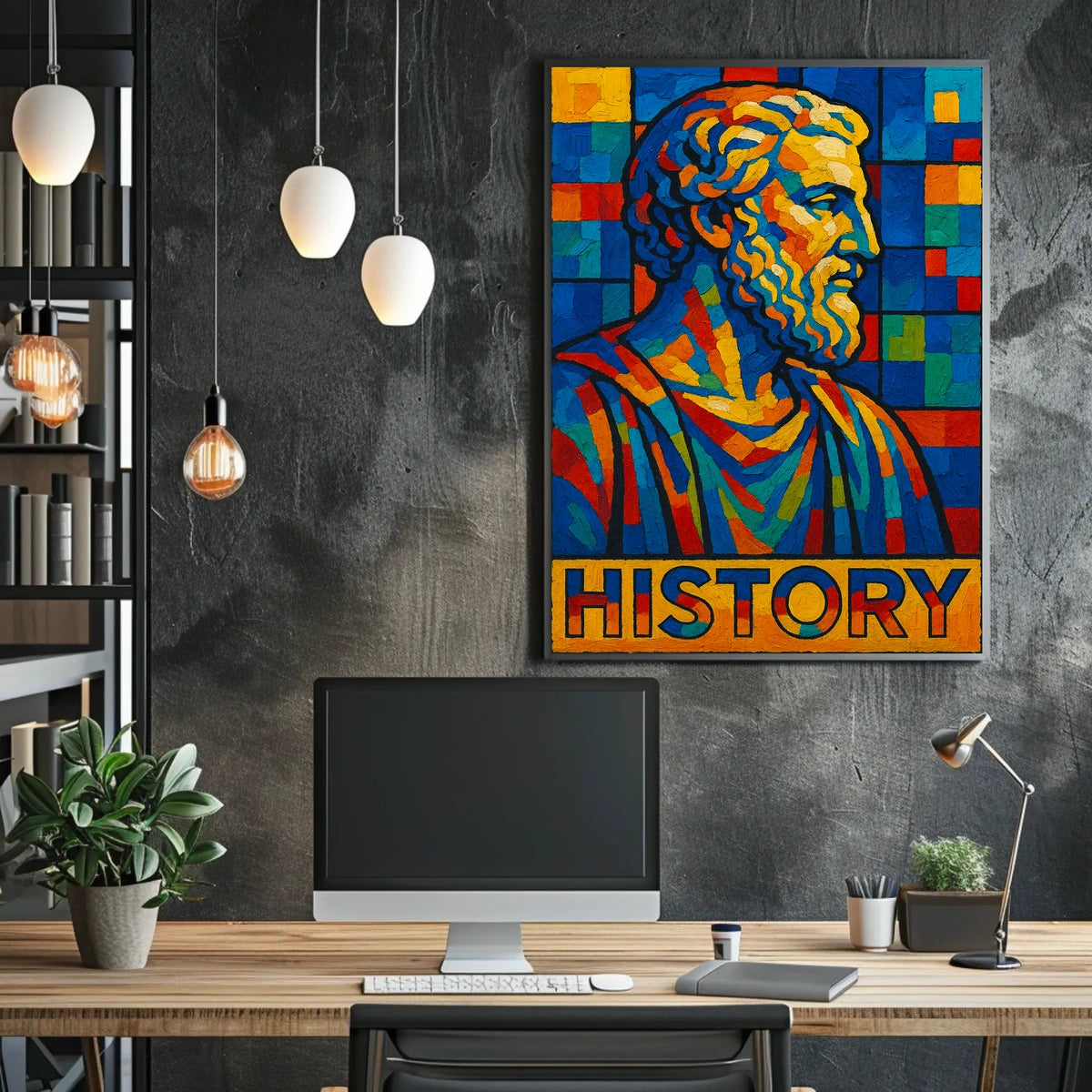Vibrant History Mosaic Poster