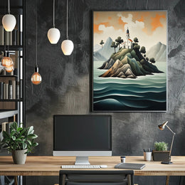 Island Sanctuary Poster PosterGoat