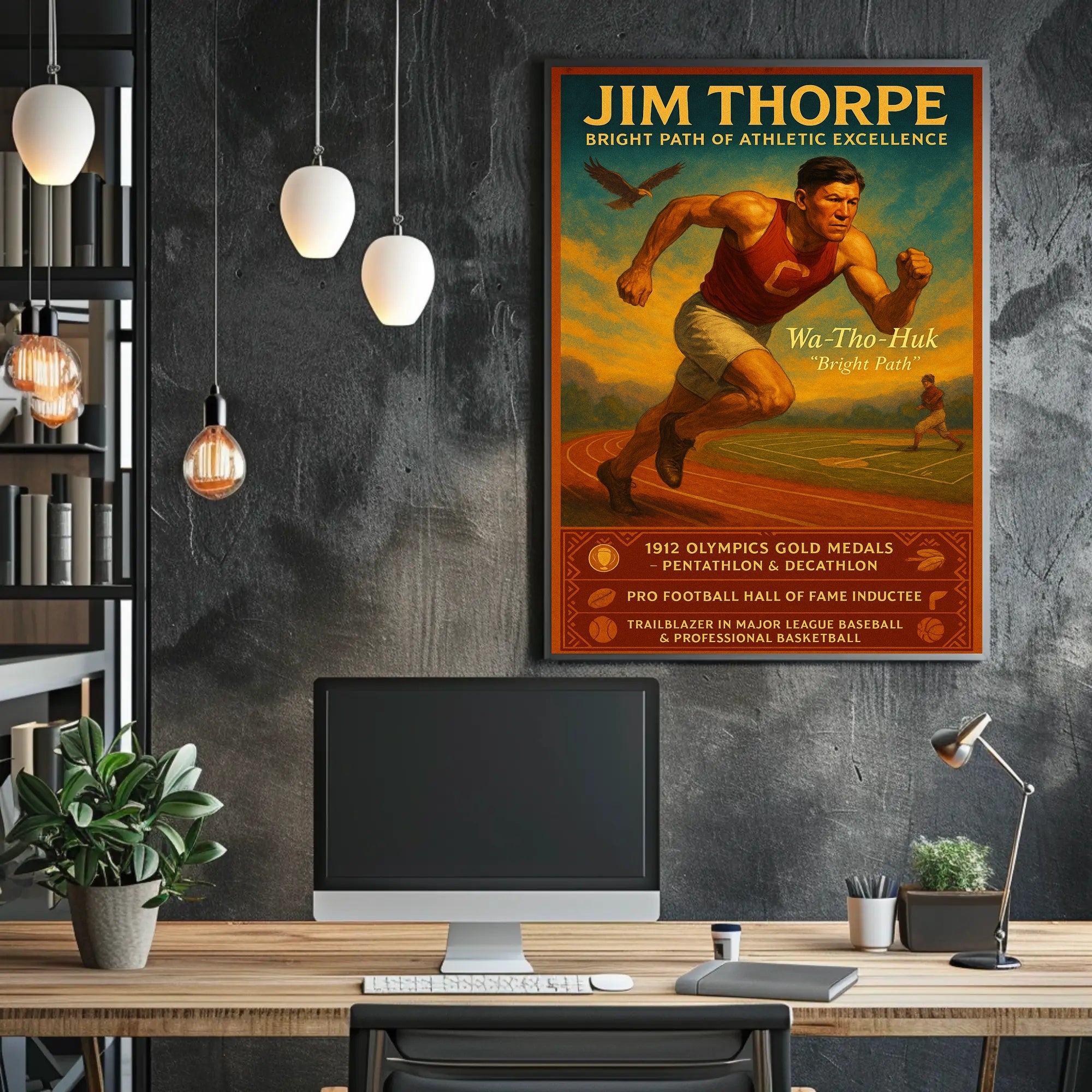 Jim Thorpe: A Legacy of Athletic Prowess Poster