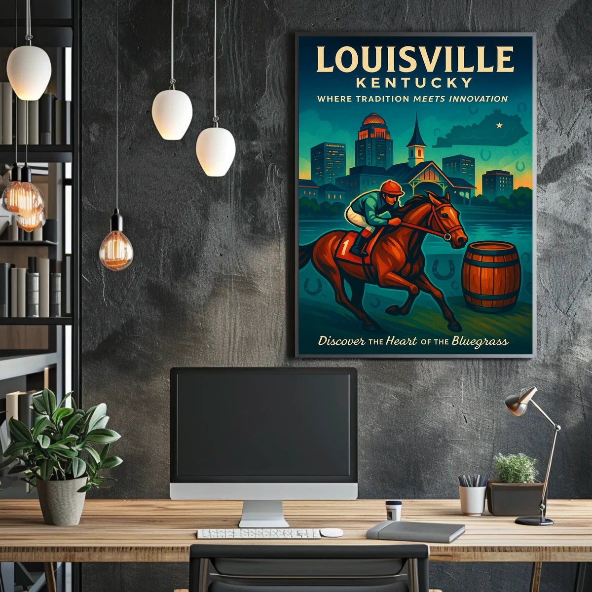 Louisville, Kentucky Where Tradition Meets Innovation Poster