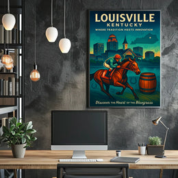 Louisville, Kentucky Where Tradition Meets Innovation Poster