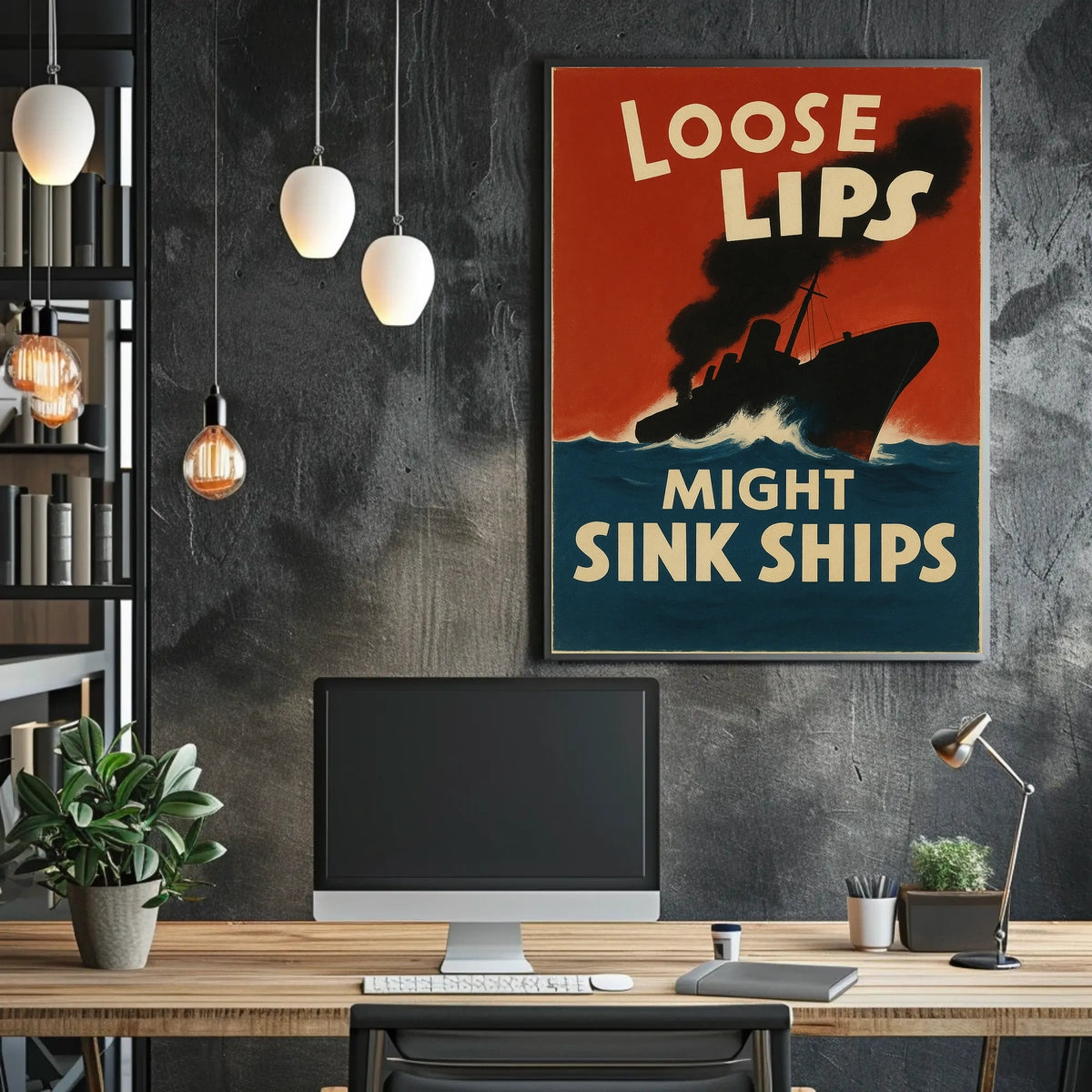 Loose Lips Might Sink Ships Poster