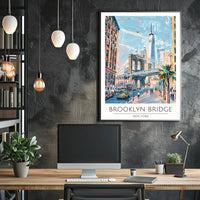 Brooklyn Bridge in New York Poster PosterGoat