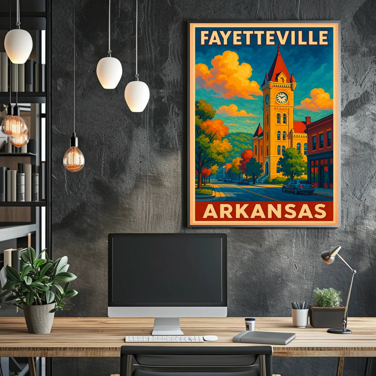 Fayetteville, Arkansas Scenic Poster