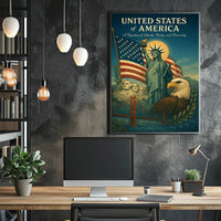 A Tapestry of Liberty, Unity, and Diversity Poster