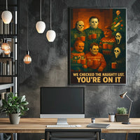 Horror Icons Holiday Gathering Poster