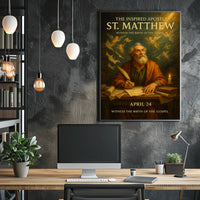 The Inspired Apostle St. Matthew Poster