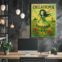 Oklahoma Enchantment Vintage Collectors Poster
