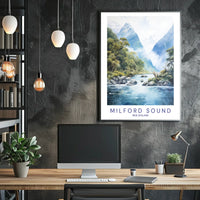 Milford Sound New Zealand Poster