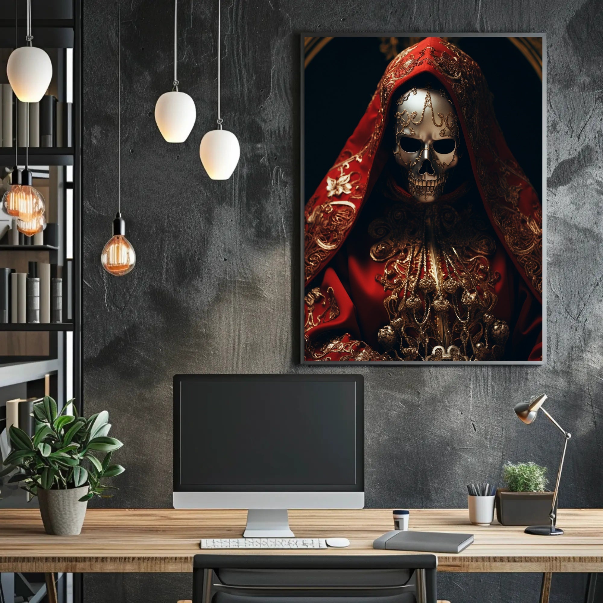 The Enigmatic Masked Figure Poster PosterGoat