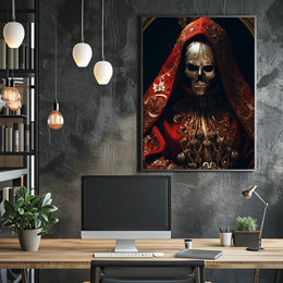 The Enigmatic Masked Figure Poster PosterGoat