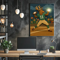 Reindeer Quarterback Number 11 Poster