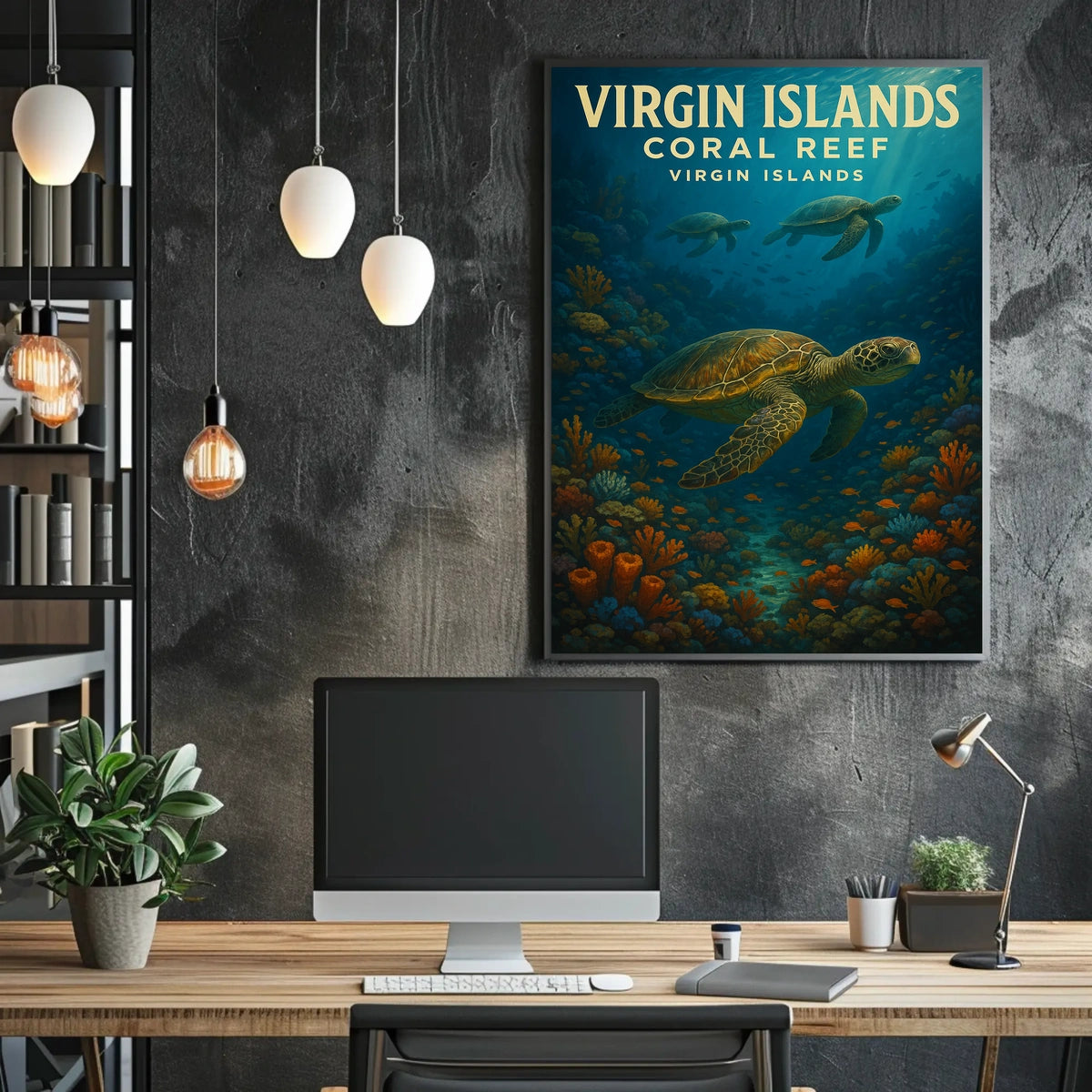 Virgin Islands Coral Reef Poster
