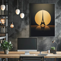 Eiffel Tower Elegance: Modern Art Parisian Poster