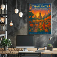 Thailand's Timeless Wonders Travel Poster