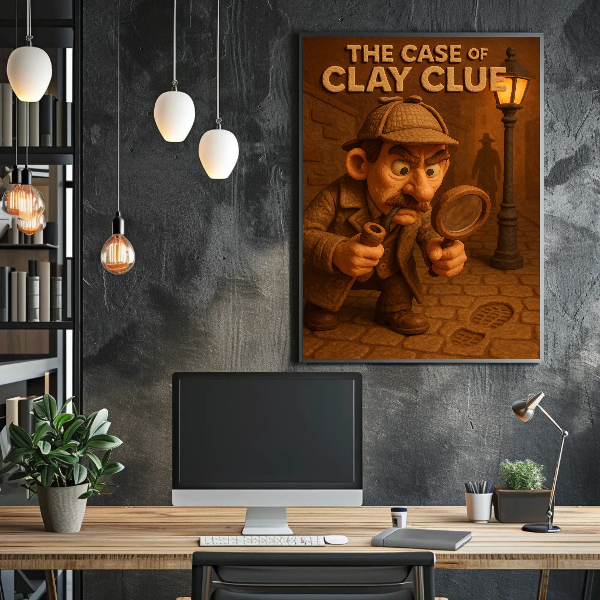 The Case of Clay Clue Art Print Decor PosterGoat