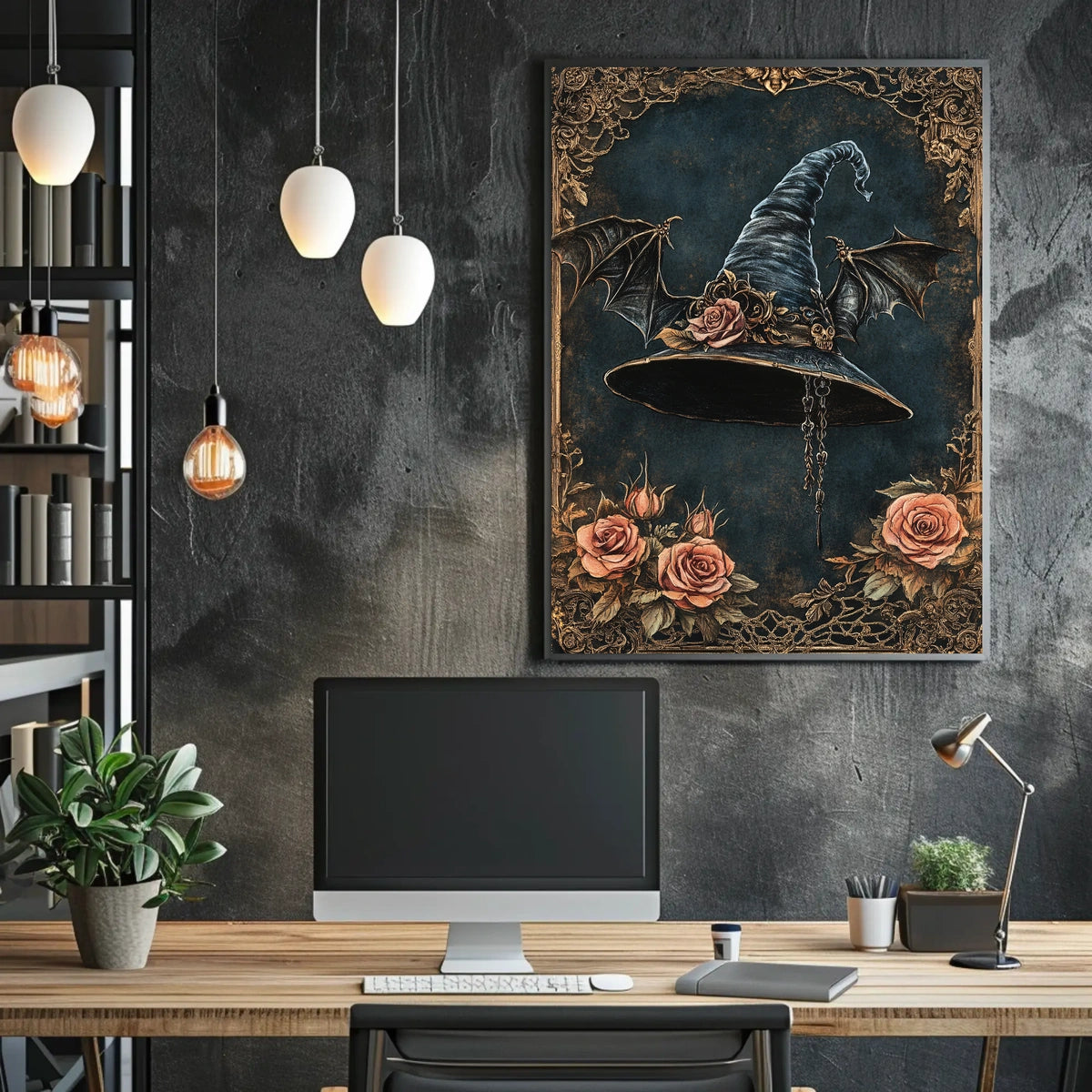 Witch's Hat Gothic Enchantment Artistic Pop Culture Poster