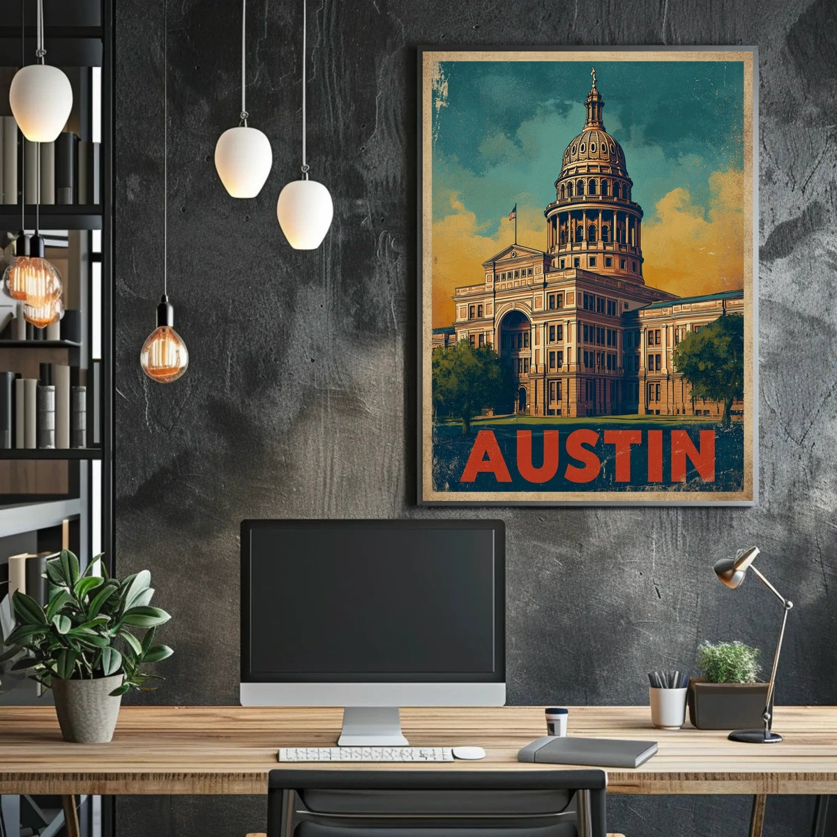Austin Capitol Poster