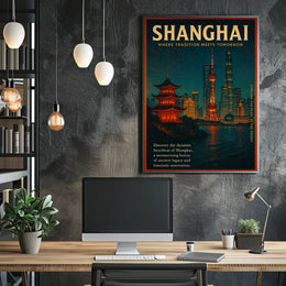 Shanghai Where Tradition Meets Tomorrow Poster