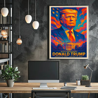 Donald Trump 47th President Pop Art Poster