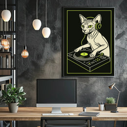 Dj Cat Vibes Poster