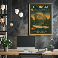 Discover Georgia Heart Of The South Poster