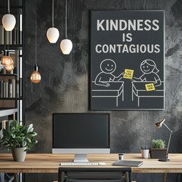 Kindness is Contagious Poster PosterGoat