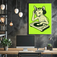 Dj Cat Vibes Poster