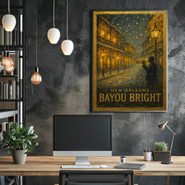New Orleans Bayou Bright Poster